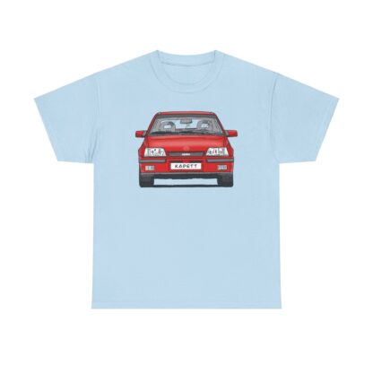 T-Shirt, Opel Kadett E, GSi, Strichzeichnung, Rot, Wunsch-Kennzeichen möglich – Bild 6