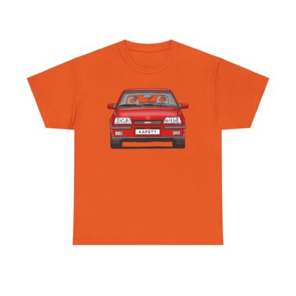 T-Shirt, Opel Kadett E, GSi, Strichzeichnung, Rot, Wunsch-Kennzeichen möglich – Bild 10