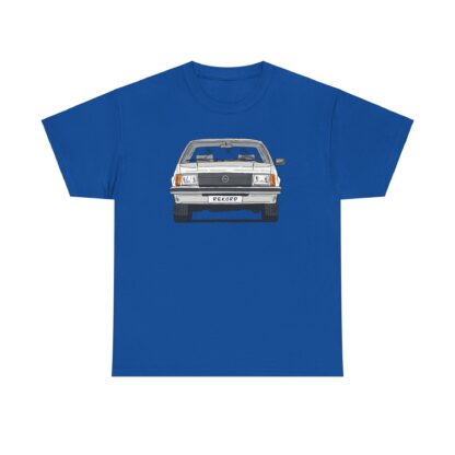 T-Shirt, Opel Rekord E, Strichzeichnung, Weiß, mit Kennzeichen personalisierbar – Bild 10