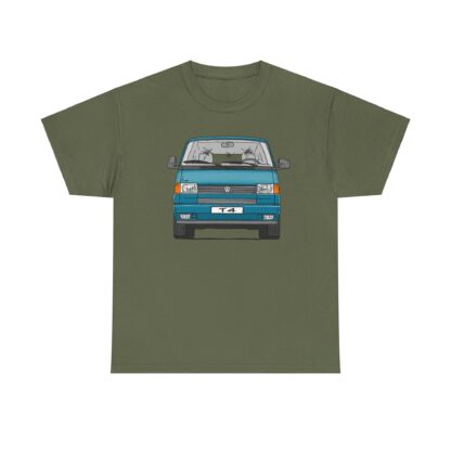 T-Shirt, VW T4, Bulli, Strichzeichnung, Grün, mit Kennzeichen personalisierbar – Bild 12