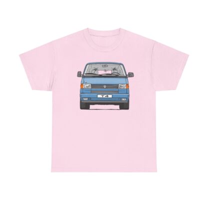 T-Shirt, VW T4, Bulli, Strichzeichnung, Blau, mit Kennzeichen personalisierbar – Bild 4