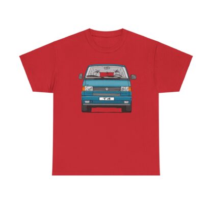 T-Shirt, VW T4, Bulli, Strichzeichnung, Grün, mit Kennzeichen personalisierbar – Bild 8