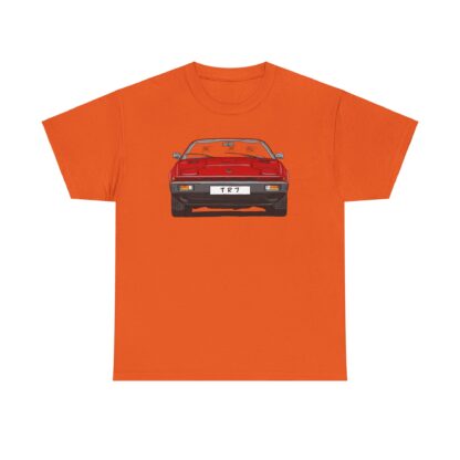 T-Shirt, Triumph TR7, Strichzeichnung, Rot, Wunsch-Kennzeichen möglich – Bild 9