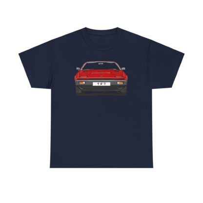 T-Shirt, Triumph TR7, Strichzeichnung, Rot, Wunsch-Kennzeichen möglich – Bild 8