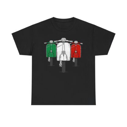 T-Shirt, Vespa, Tricolore, Piaggio, Super Sport, Strichzeichnung – Bild 3