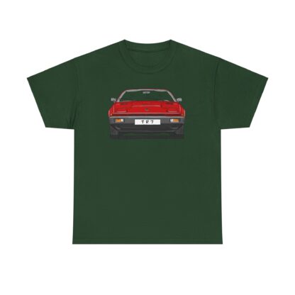 T-Shirt, Triumph TR7, Strichzeichnung, Rot, Wunsch-Kennzeichen möglich – Bild 15