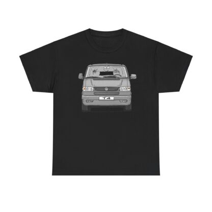 T-Shirt, VW T4 GP, Bulli, Strichzeichnung, Silbergrau, mit Kennzeichen personalisierbar – Bild 10