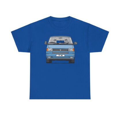 T-Shirt, VW T4, Bulli, Strichzeichnung, Blau, mit Kennzeichen personalisierbar – Bild 8