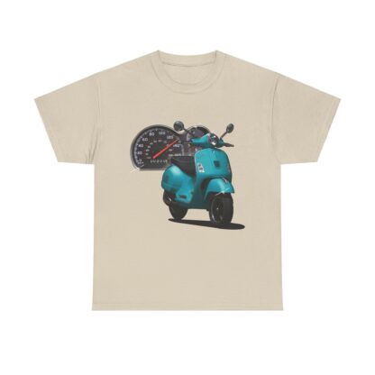 T-Shirt, Vespa GTS 300, Türkis, Vmax mit Tacho – Bild 5