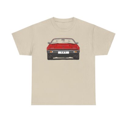 T-Shirt, Triumph TR7, Strichzeichnung, Rot, Wunsch-Kennzeichen möglich – Bild 12