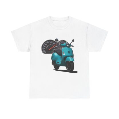 T-Shirt, Vespa GTS 300, Türkis, Vmax mit Tacho – Bild 2