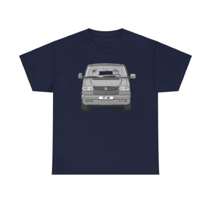 T-Shirt, VW T4 GP, Bulli, Strichzeichnung, Silbergrau, mit Kennzeichen personalisierbar – Bild 6