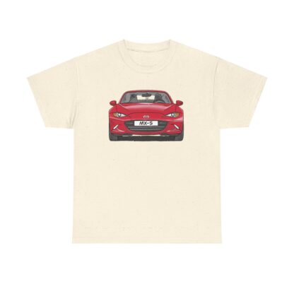 T-Shirt, Mazda MX-5 ND RF, Strichzeichnung, Rot, Front – Bild 5