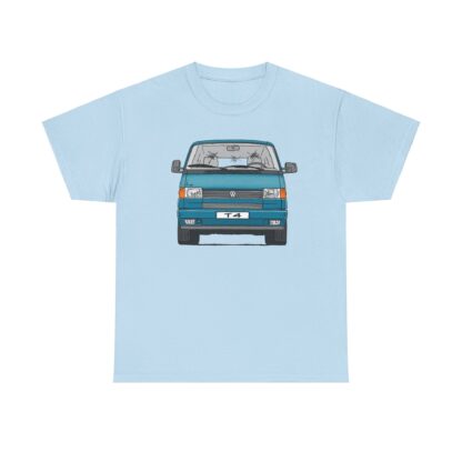 T-Shirt, VW T4, Bulli, Strichzeichnung, Grün, mit Kennzeichen personalisierbar – Bild 3