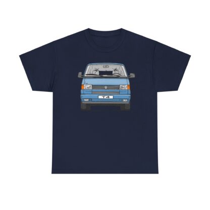 T-Shirt, VW T4, Bulli, Strichzeichnung, Blau, mit Kennzeichen personalisierbar – Bild 6