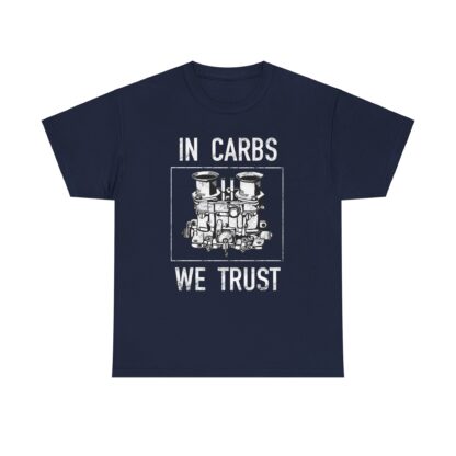 T-Shirt, In Carbs We Trust, Weber, Weißer Text – Bild 8