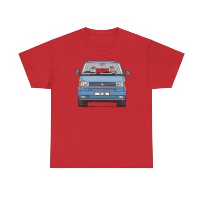 T-Shirt, VW T4, Bulli, Strichzeichnung, Blau, mit Kennzeichen personalisierbar – Bild 7