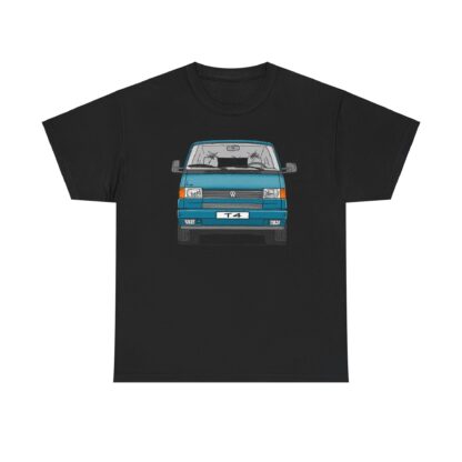 T-Shirt, VW T4, Bulli, Strichzeichnung, Grün, mit Kennzeichen personalisierbar – Bild 11