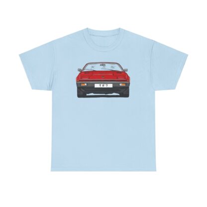 T-Shirt, Triumph TR7, Strichzeichnung, Rot, Wunsch-Kennzeichen möglich – Bild 5