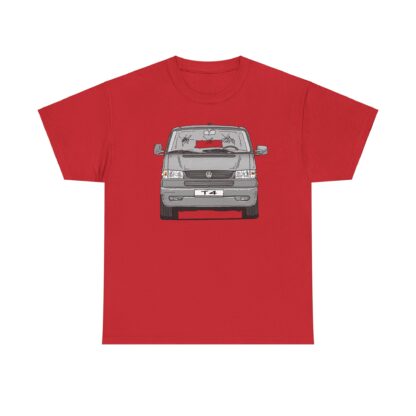 T-Shirt, VW T4 GP, Bulli, Strichzeichnung, Silbergrau, mit Kennzeichen personalisierbar – Bild 7