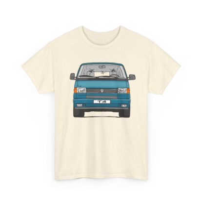 T-Shirt, VW T4, Bulli, Strichzeichnung, Grün, mit Kennzeichen personalisierbar – Bild 6