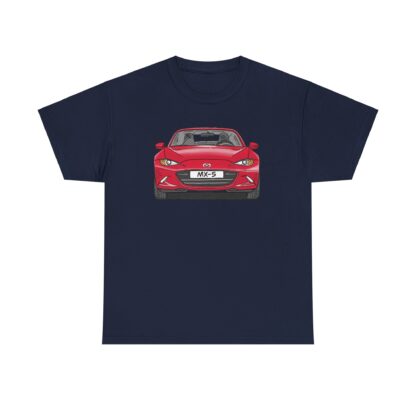 T-Shirt, Mazda MX-5 ND RF, Strichzeichnung, Rot, Front – Bild 6