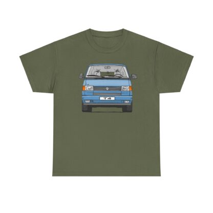 T-Shirt, VW T4, Bulli, Strichzeichnung, Blau, mit Kennzeichen personalisierbar – Bild 11