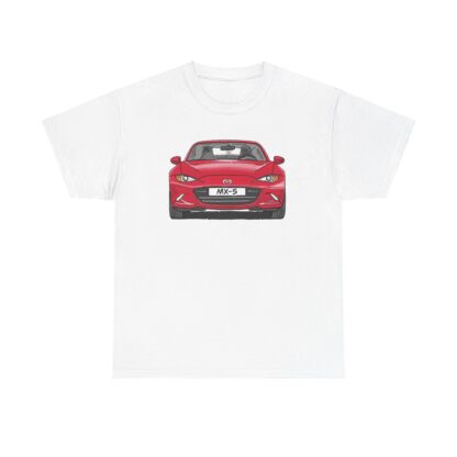 T-Shirt, Mazda MX-5 ND RF, Strichzeichnung, Rot, Front – Bild 9