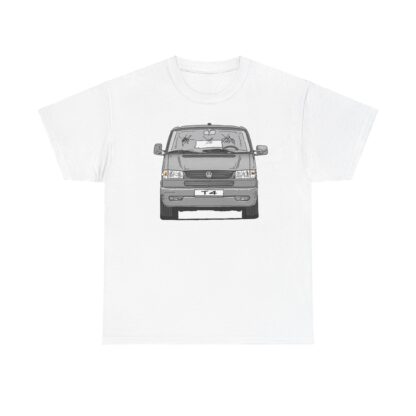 T-Shirt, VW T4 GP, Bulli, Strichzeichnung, Silbergrau, mit Kennzeichen personalisierbar – Bild 9