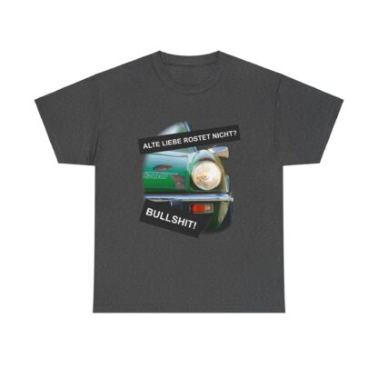 T-Shirt, Alte Liebe rostet nicht? - Triumph Spitfire 1500, Grün – Bild 7