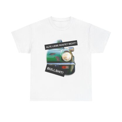 T-Shirt, Alte Liebe rostet nicht? - Triumph Spitfire 1500, Grün – Bild 2