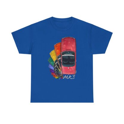 T-Shirt, Triumph Spitfire Mk3 - Schnecke, Regenbogen – Bild 9