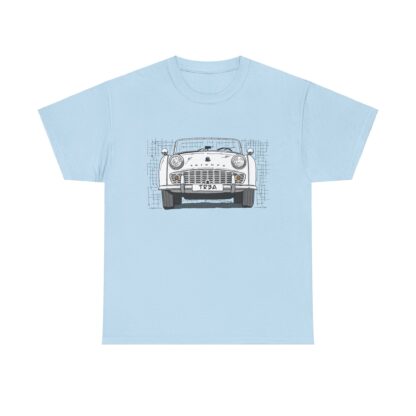 T-Shirt, Triumph TR3A, Strichzeichnung, Weiß – Bild 9