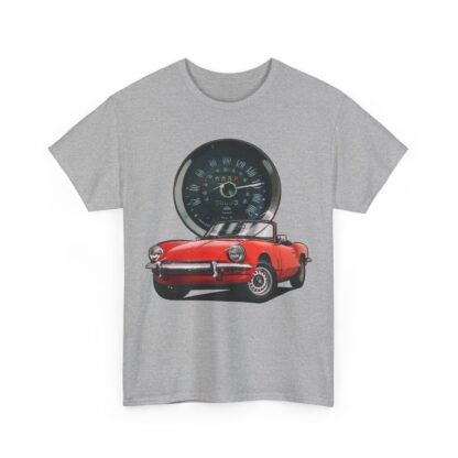 T-Shirt, Triumph Spitfire Mk3, Rot, Vmax mit Tacho