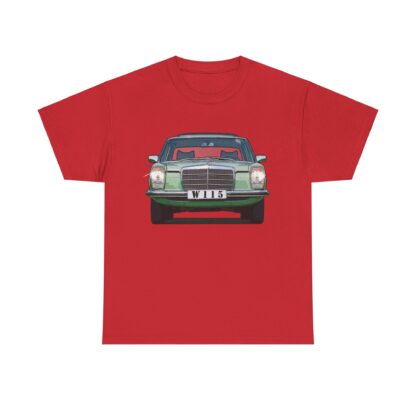 T-Shirt, Mercedes Strich 8, Grün - beidseitig bedruckt, W114 W115 - personalisierbar – Bild 15