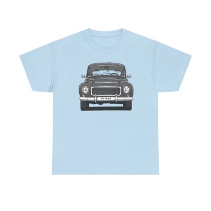 T-Shirt, Volvo PV544, Buckelvolvo, Strichzeichnung, Grau, Wunschkennzeichen möglich – Bild 8