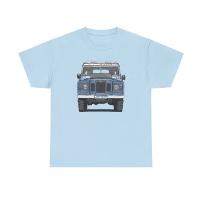 T-Shirt, Land Rover, Strichzeichnung, Blau, personalisierbar – Bild 8