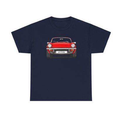 T-Shirt, Triumph Spitfire 1500, Strichzeichnung, Rot, mit Kennzeichen personalisierbar – Bild 10