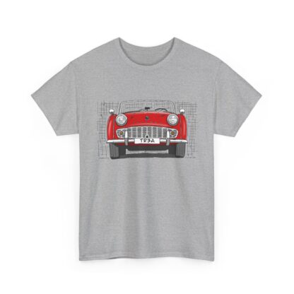 T-Shirt, Triumph TR3A, Strichzeichnung, Rot