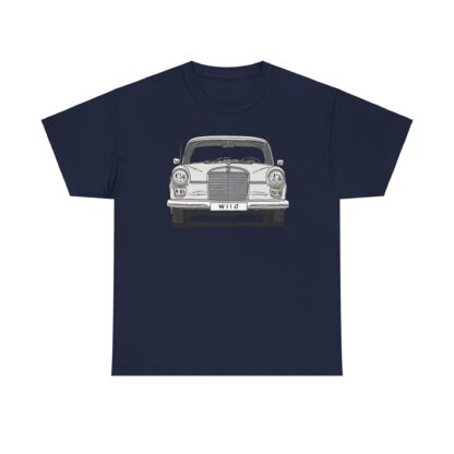 T-Shirt, Mercedes W110, Heckflosse, Strichzeichnung, Lichtgrau, Wunschkennzeichen möglich – Bild 10