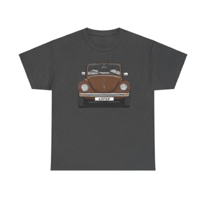 T-Shirt, VW Käfer Cabrio, 1303, Strichzeichnung, Braun, mit Kennzeichen personalisierbar – Bild 7