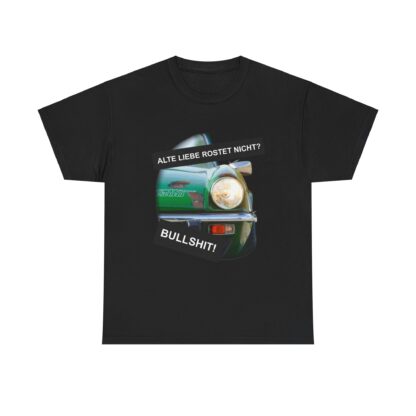 T-Shirt, Alte Liebe rostet nicht? - Triumph Spitfire 1500, Grün – Bild 3