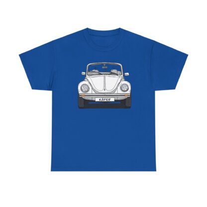 T-Shirt, VW Käfer Cabrio, 1303, Strichzeichnung, Weiß, mit Kennzeichen personalisierbar – Bild 9