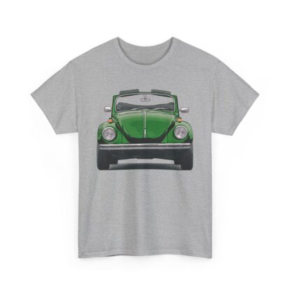 T-Shirt, VW Käfer Cabrio, 1302, Strichzeichnung, Grün, mit Kennzeichen personalisierbar