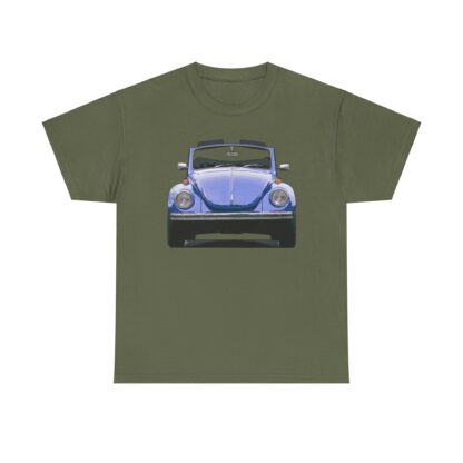 T-Shirt, VW Käfer Cabrio, 1302, Strichzeichnung, Blau, mit Kennzeichen personalisierbar – Bild 21