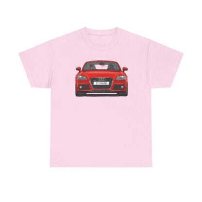 T-Shirt, Audi TT Coupé 8J, Strichzeichnung, Rot, Wunschkennzeichen möglich – Bild 11