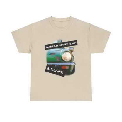 T-Shirt, Alte Liebe rostet nicht? - Triumph Spitfire 1500, Grün – Bild 4