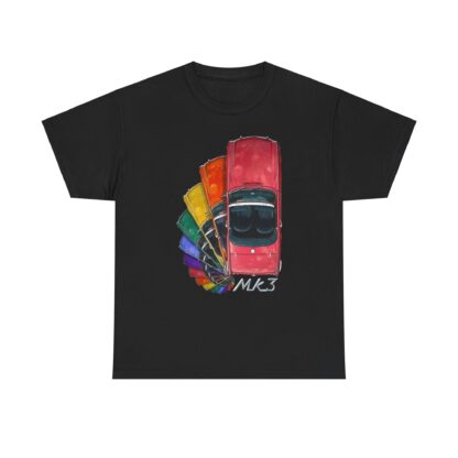 T-Shirt, Triumph Spitfire Mk3 - Schnecke, Regenbogen – Bild 3