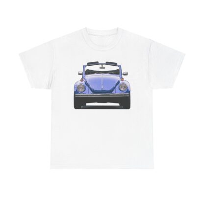 T-Shirt, VW Käfer Cabrio, 1302, Strichzeichnung, Blau, mit Kennzeichen personalisierbar – Bild 5