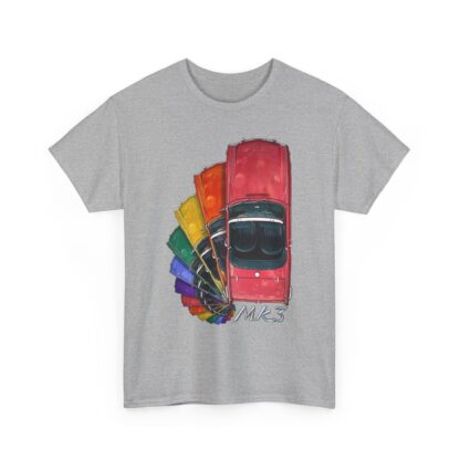 T-Shirt, Triumph Spitfire Mk3 - Schnecke, Regenbogen